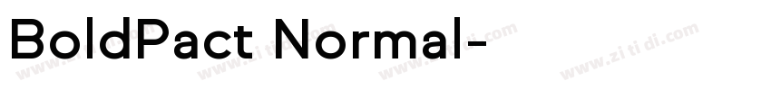 BoldPact Normal字体转换 BoldPact Normal字体转换